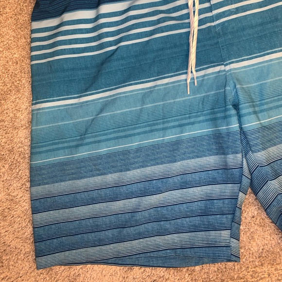 Ocean Coast Advantage Blue & White Swim Trunks 3X - Picture 6 of 10